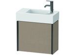 Duravit XViu Waschtisch-Unterschrank XV4232LB275 48,4 x 39,7 x 23,4 cm, links, leinen, 1 Tür, schwarz matt