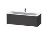Duravit XViu Waschtisch-Unterschrank XV40280B249 121 x 40 x 48 cm, graphit matt, 1 Auszug, wandhängend, schwarz matt