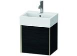 Duravit XViu Waschtisch-Unterschrank XV4231LB116 43,4x33,4x39,7cm, champagner matt, Tür links, Eiche schwarz