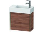 Duravit XViu Waschtisch-Unterschrank XV4232LB179 48,4x39,7x23,4 cm, links, nussbaum natur, 1 Tür, champagner matt