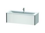Duravit XViu Waschtisch-Unterschrank XV40280B285 121 x 40 x 48 cm, weiß hochglanz, 1 Auszug, wandhängend, schwarz matt