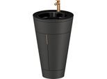 Duravit Starck 1,c-bonded Set S19515O04580010 Griff Bronze, Keramik Schwarz Matt, Innenbeleuchtung, bodenstehend, Graphit Seidenmatt, 864 x 560 x 605 mm