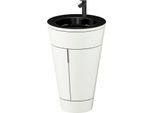 Duravit Starck 1,c-bonded Set S19515OBD360000 Griff Diamantschwarz, Keramik Schwarz Matt, bodenstehend, Weiß Seidenmatt, 864 x 560 x 605 mm