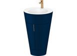 Duravit Starck 1,c-bonded Set S19512O04980000 Griff Bronze, Keramik Weiß Matt, bodenstehend, Nachtblau Seidenmatt, 864 x 560 x 605 mm