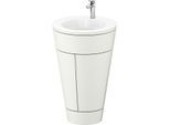 Duravit Starck 1,c-bonded Set S19513O10390000 Griff Chrom, Keramik Weiß Matt, Nordic Weiß Seidenmatt, 864 x 560 x 605 mm