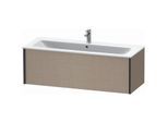Duravit XViu Waschtisch-Unterschrank XV40280B275 121 x 40 x 48 cm, leinen, 1 Auszug, wandhängend, schwarz matt