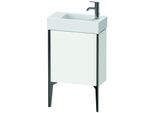 Duravit XViu Waschtisch-Unterschrank XV4532LB218 48,4 x 23,4 x 49,3 cm, links, weiß matt, 1 Tür, schwarz matt