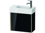 Duravit XViu Waschtisch-Unterschrank XV4232LB140 48,4x39,7x23,4 cm, links, schwarz hochglanz, 1 Tür, champagner matt