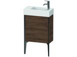 Duravit XViu Waschtisch-Unterschrank XV4532LB221 48,4 x 49,3 x 23,4 cm, links, nussbaum dunkel, 1 Tür, schwarz matt
