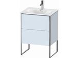 Duravit XSquare Waschtisch-Unterschrank XS452209797 61x84x47,8cm, Lichtblau seidenmatt, 2 Auszüge
