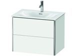Duravit XSquare Waschtisch-Unterschrank XS432301818 71x56x47,8cm, weiß matt, 2 Schubkästen