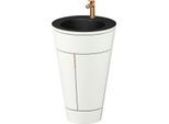 Duravit Starck 1,c-bonded Set S19514O04360000 Griff Bronze, Keramik Schwarz Matt, bodenstehend Weiß Seidenmatt, 864 x 560 x 605 mm