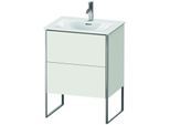 Duravit XSquare Waschtisch-Unterschrank XS452203939 61x84x47,8cm, Nordic weiß seidenmatt, 2 Auszüge