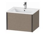 Duravit XViu Waschtisch-Unterschrank XV40250B211 61 x 40 x 48 cm, eiche kaschmir, 1 Auszug, wandhängend, schwarz matt