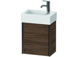 Duravit XViu Waschtisch-Unterschrank XV4230RB221 36,4 x 39,7 x 23,4 cm, rechts, nussbaum dunkel, 1 Tür, schwarz matt