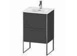 Duravit XSquare Waschtisch-Unterschrank XS452104949 51x84x41,8cm, 2 Auszüge, Graphit matt