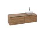 Villeroy und Boch Legato Waschtischunterschrank B58900RH 140x38x50cm, Waschtisch rechts, Kansas Oak
