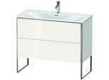 Duravit XSquare Waschtisch-Unterschrank XS452502222 101x84x47,8cm, weiß hochglanz, 2 Auszüge