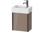Duravit XViu Waschtisch-Unterschrank XV4230LB286 36,4 x 39,7 x 23,4 cm, links, cappucino hochglanz, 1 Tür, schwarz matt