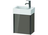 Duravit XViu Waschtisch-Unterschrank XV4230LB289 36,4 x 39,7 x 23,4 cm, links, flannel grey hochglanz, 1 Tür, schwarz matt
