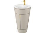 Duravit Starck 1,c-bonded Set S19512O34600000 Griff Gold, Keramik Weiß Matt, bodenstehend, Taupe Seidenmatt, 864 x 560 x 605 mm