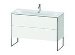 Duravit XSquare Waschtisch-Unterschrank XS452601818 121x84x47,8cm, weiß matt, 2 Auszüge