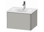 Duravit XSquare Waschtisch-Unterschrank XS422200707 61x39,7x47,8cm, Betongrau matt, 1 Auszug