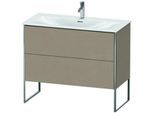 Duravit XSquare Waschtisch-Unterschrank XS452507575 101x84x47,8cm, Leinen, 2 Auszüge