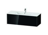 Duravit XViu Waschtisch-Unterschrank XV40280B240 121 x 40 x 48 cm, schwarz hochglanz, 1 Auszug, wandhängend, schwarz matt