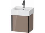 Duravit XViu Waschtisch-Unterschrank XV4231LB286 43,4x33,4x39,7cm, schwarz matt, links, cappucino hochglanz