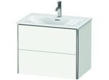 Duravit XSquare Waschtisch-Unterschrank XS432303636 71x56x47,8cm, weiß seidenmatt, 2 Schubkästen