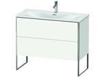 Duravit XSquare Waschtisch-Unterschrank XS452503636 101x84x47,8cm, weiß seidenmatt, 2 Auszüge
