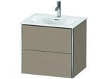 Duravit XSquare Waschtisch-Unterschrank XS432207575 61x56x47,8cm, Leinen, 2 Schubkästen