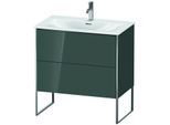 Duravit XSquare Waschtisch-Unterschrank XS452403838 81x84x47,8cm, Dolomiti Grey hochglanz, 2 Auszüge