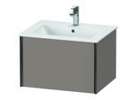 Duravit XViu Waschtisch-Unterschrank XV40250B243 61 x 40 x 48 cm, basalt matt, 1 Auszug, wandhängend, schwarz matt