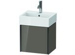 Duravit XViu Waschtisch-Unterschrank XV4231LB289 43,4x33,4x39,7cm, schwarz matt, links, flannel grey hochglanz