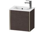 Duravit XViu Waschtisch-Unterschrank XV4024LB172 41x29x40cm, wandhängend, champagner matt, Anschlag links, eiche dunkel gebürstet
