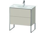 Duravit XSquare Waschtisch-Unterschrank XS452409191 81x84x47,8cm, Taupe, 2 Auszüge