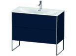 Duravit XSquare Waschtisch-Unterschrank XS452509898 101x84x47,8cm, Nachtblau seidenmatt, 2 Auszüge