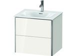 Duravit XSquare Waschtisch-Unterschrank XS432208585 61x56x47,8cm, weiß hochglanz, 2 Schubkästen