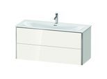 Duravit XSquare Waschtisch-Unterschrank XS432602222 121x56x47,8cm, weiß hochglanz, 2 Schubkästen