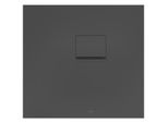 Villeroy & Boch Squaro Infinity Duschwanne UDQ8075SQI2RV1S, 80 x 75 x 4 cm, anthrazit