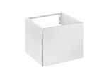 Keuco Edition 11 Waschtisch-Unterschrank 31198270002 Lack Seidenmatt, Glas weiß satiniert, 43,5 x 35 x 43,5 cm, rechts