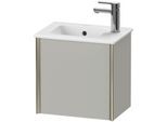 Duravit XViu Waschtisch-Unterschrank XV4024LB107 41x29x40cm, wandhängend, champagner matt, Anschlag links, betongrau matt