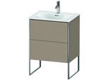 Duravit XSquare Waschtisch-Unterschrank XS452207575 61x84x47,8cm, Leinen, 2 Auszüge