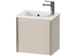 Duravit XViu Waschtisch-Unterschrank XV4024RB191 41x29x40cm, wandhängend, champagner matt, Anschlag rechts, taupe matt