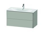 Duravit XSquare Waschtisch-Unterschrank XS432500707 101x56x47,8cm, Betongrau matt, 2 Schubkästen