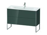 Duravit XSquare Waschtisch-Unterschrank XS452603838 121x84x47,8cm, Dolomiti Grey hochglanz, 2 Auszüge