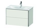 Duravit XSquare Waschtisch-Unterschrank XS432403939 81x56x47,8cm, Nordic weiß seidenmatt, 2 Schubkästen