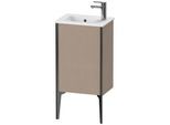 Duravit XViu Waschtisch-Unterschrank XV4480LB275 41x29x59,4cm, stehend, schwarz matt, Anschlag links, leinen